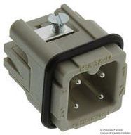 RECTANGULAR HAN INSERT, PLUG, 3WAY SCREW