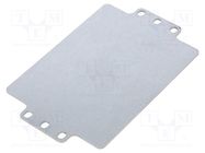 Mounting plate; steel 