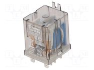 Relay: electromagnetic; DPDT; 12VDC; Icontacts max: 20A; 10A/30VDC FINDER