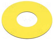 Label; yellow; Cutout: Ø22mm; Dim: Ø60mm SCHNEIDER ELECTRIC
