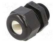 Cable gland; M20; 1.5; IP65; polyamide; black; Holes no: 1; 14x6mm HUMMEL