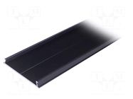 Cover; black; 1m; aluminium; Kind of shutter: C10; anodized TOPMET