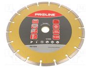 Cutting diamond wheel; Ø: 230mm; Øhole: 22.23mm; Disc thick: 2.8mm PROLINE