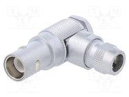 Connector: coaxial; 0S; plug; male; PIN: 1; soldering; for cable; 6A LEMO