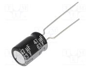 Capacitor: electrolytic; THT; 47uF; 63VDC; Ø8x11.5mm; Pitch: 5mm PANASONIC