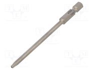 Screwdriver bit; Torx® with protection; T10H; Overall len: 90mm WIHA