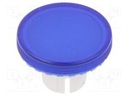 Actuator lens; 22mm; 61; blue,transparent; plastic; Ø19.7mm 