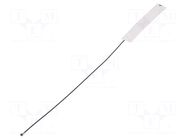 Antenna; Bluetooth,WiFi,ZigBee; 3.3dBi; linear; 35x11x0.1mm; MHF4 MOLEX