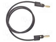 Test lead; 60VDC; 30VAC; 15A; Len: 1.524m; black; 2948 POMONA