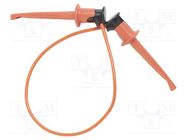 Test lead; 60VDC; 30VAC; 5A; clip-on hook probe,both sides; 3781 POMONA