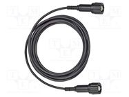 Test lead; 3A; BNC plug,both sides; Urated: 150V; Len: 2m; black POMONA