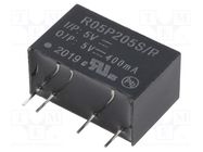 Converter: DC/DC; 2W; Uin: 4.5÷5.5V; Uout: 5VDC; Iout: 400mA; SIP7 