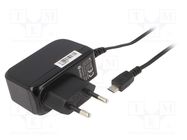 Power supply: switching; mains,plug-in; 5VDC; 2A; 10W; Plug: EU POS