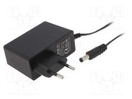 Power supply: switching; mains,plug; 12VDC; 2A; 24W; Plug: EU; 87% ESPE