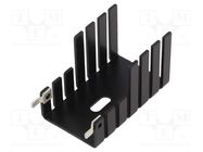 Heatsink: extruded; U; TO220; black; L: 42.4mm; W: 25.4mm; H: 25.4mm Advanced Thermal Solutions