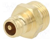 Connector; connector pipe,with valve; max.15bar; Seal: FPM 