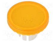 Actuator lens; 22mm; 61; transparent,yellow; plastic; Ø19.7mm EAO