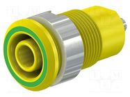 Connector: 4mm banana; socket; 24A; 1kV; Cutout: Ø12.2mm; insulated STÄUBLI