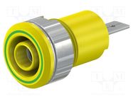 Connector: 4mm banana; socket; 24A; 1kV; Cutout: Ø12.2mm; insulated STÄUBLI