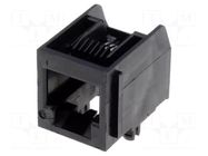 Connector: RJ12; socket; PIN: 6; Cat: 3; PCB snap-in; nickel plated MOLEX