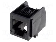Connector: RJ12; socket; PIN: 6; Cat: 3; PCB snap-in; nickel plated MOLEX