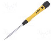 Screwdriver; slot; precision; 4,0x0,8mm; ESD; PicoFinish® ESD WIHA