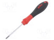 Screwdriver; Pozidriv®; PZ0; SoftFinish®; 60mm WIHA