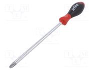 Screwdriver; Phillips; PH4; SoftFinish®; 200mm WIHA