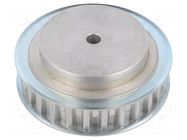 Belt pulley; T10; W: 16mm; whell width: 31mm; Ø: 80.9mm; aluminium OPTIBELT