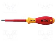 Screwdriver; insulated; hex key; HEX 4mm; Blade length: 75mm WIHA