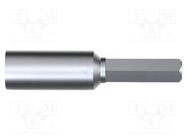 Screwdriver bit; 6-angles socket; Socket: HEX 5/64" WIHA