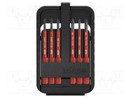 Kit: screwdriver bits; 1kVAC; slot; 75mm; Mounting: hexagonal 6mm WIHA