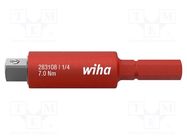 Adapter; insulated; slimVario®; Mounting: 1/4"; ElectricVario WIHA