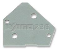 TERMINAL BLOCK END PLATE, GREY