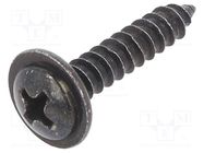 Screw; 100pcs; 17mm; steel; black; Thread: 3,9 ROMIX