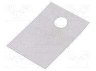 Heat transfer pad: mica; TO220; L: 18mm; W: 12mm; transparent 