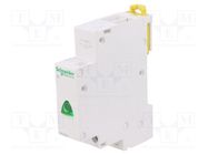 LED indicator; 110÷230VAC; for DIN rail mounting; Colour: green 