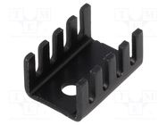 Heatsink: extruded; U; TO220; black; L: 19.1mm; W: 13.2mm; H: 9.5mm Advanced Thermal Solutions