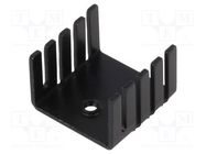 Heatsink: extruded; U; TO220; black; L: 19mm; W: 19mm; H: 12.7mm Advanced Thermal Solutions