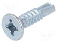 Screw; for metal; 5.5x25; Head: countersunk; Phillips; PH3; zinc BOSSARD