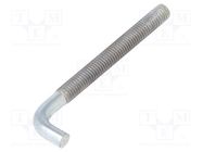 Hook; straight; steel; zinc; Thread len: 54mm; Overall len: 70mm DROMET