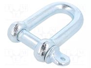 Dee shackle; steel; for rope; zinc; 20mm DROMET
