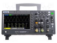 Oscilloscope: digital; DSO; Ch: 2; Band: 100MHz; 1Gsps; 4Mpts/ch HANTEK