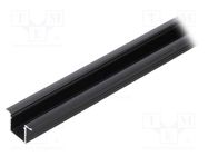 Profiles for LED modules; black; L: 2m; SMART-IN10; aluminium TOPMET