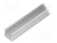 Profiles for LED modules; natural; L: 2m; SMART16; aluminium 