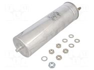 Capacitor: polypropylene; 100uF; Leads: M10 screws; ESR: 1.4mΩ KEMET