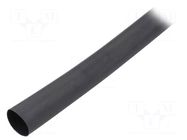 Heat shrink sleeve; glued; 4: 1; 12mm; L: 1.2m; black; polyolefine TE Connectivity