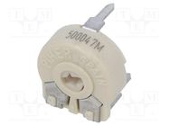 Potentiometer: mounting; single turn,horizontal; 500Ω; 330mW PIHER