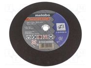 Cutting wheel; Ø: 350mm; Øhole: 25.4mm; Disc thick: 3mm; steel METABO