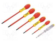 Kit: screwdrivers; insulated; 1kVAC; Phillips,slot; FATMAX®; 6pcs. 